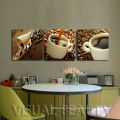 Modern Home Decor Coffee Picture Canvas Painting For Dinning Room